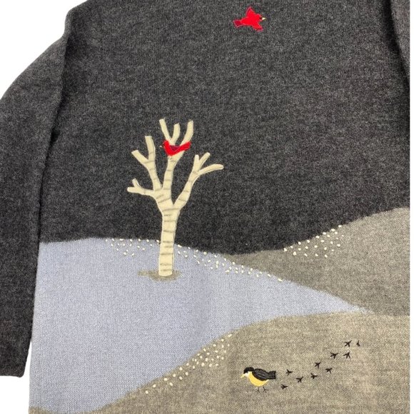 Claire Murray Vintage 100% Wool Christmas Cardigan - Picture 5 of 10